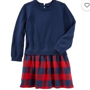 Carter’s Plaid Flannel Sweater Dress